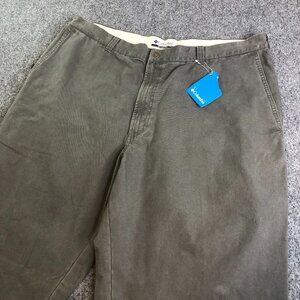 Columbia Pants Mens 40x30 Brown Canvas Omni Shade UPF 50 Roc Hiking Outdoor